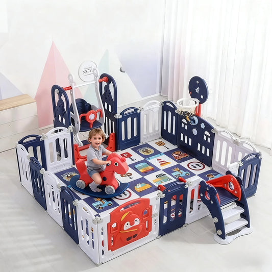 Barrière de sécurité multifonctionnelle pour bébés et jeunes enfants