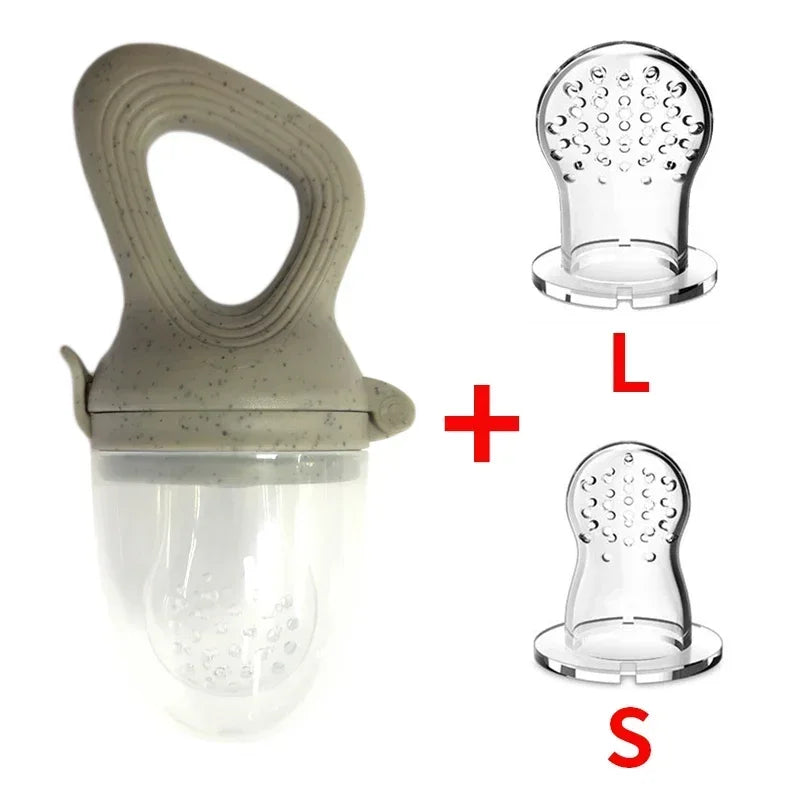 Sucette d'alimentation pour bébé avec tétine à fruits – Sucette de dentition en silicone sans BPA