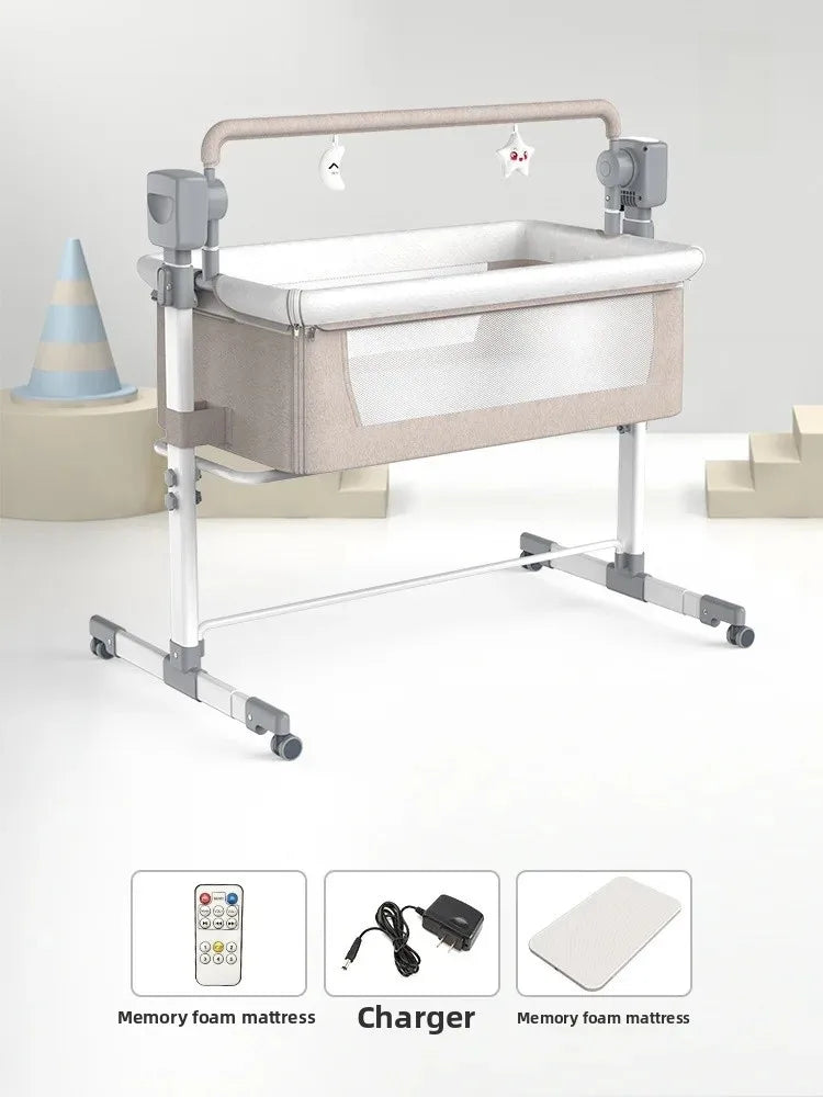 Electric Automatic Baby Swing Chair Smart Soothing Newborn Infant Bedside Crib Foldable Baby Bed Children Supplies
