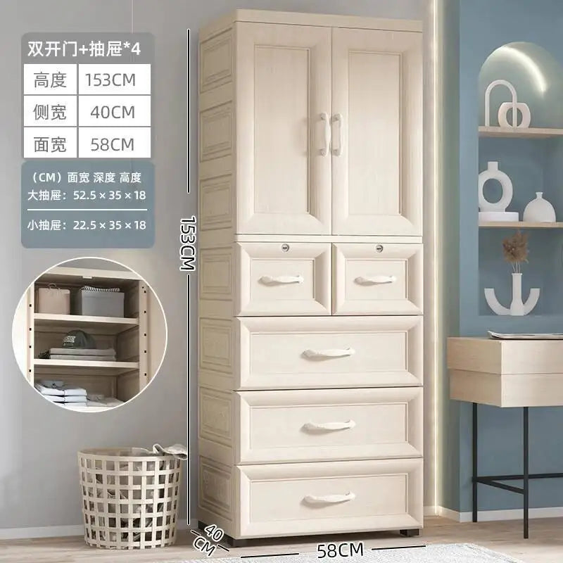 Luxury Wardrobe Clothes Closet Baby Cupboard Sliding Door Wardrobe Bathroom Cabinets Armario Organizador Bedroom Furniture