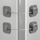 Refrigerator Lock,Combination Lock for Refrigerator Cabinets,Heavy Duty Fridge Lock,Child Safety Cabinet Locks,Easy Install