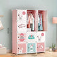 Dress Child Wardrobe Closet Baby Clothes Portable Kids Cabinet Easy Assembly Meuble Chambre Enfant Furniture for Toys Organizer