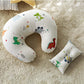 U-Shaped Baby Nursing & Feeding Cushion Waist Support for Breastfeeding Breathable Fabric Ergonomic Shape Nursing Cushion
