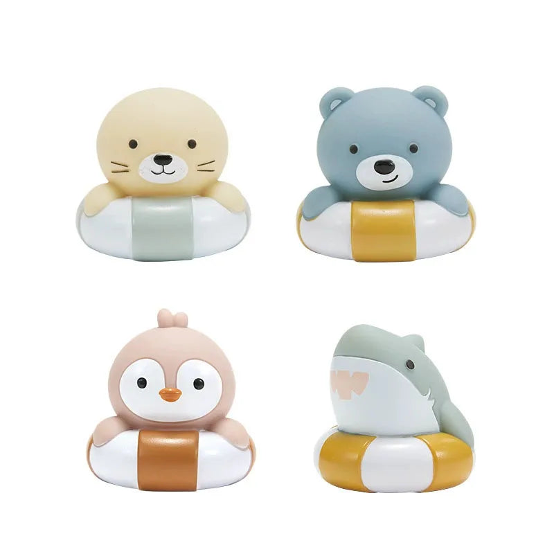 9pcs Floating Light Up Animal Bath Toy Safe PVC Material For Children 3-5 Years Old Perfect For Pools 195F