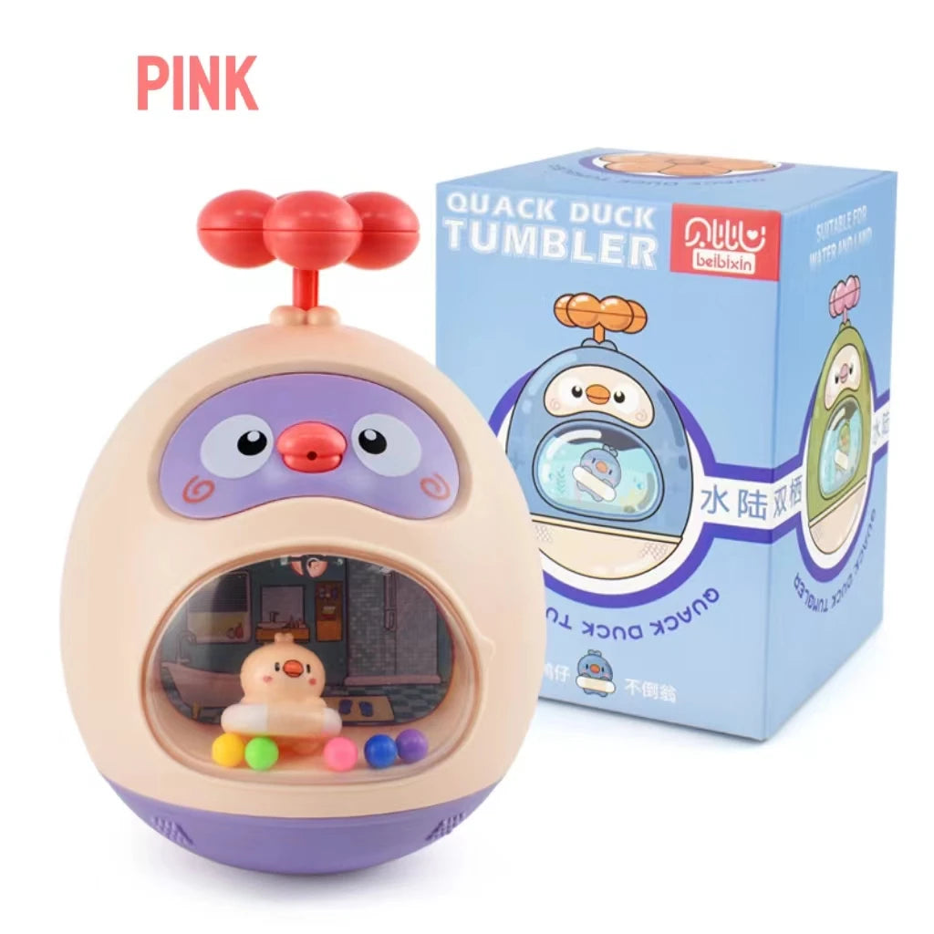 Cute Water Tumbler Bath Toy – Baby Pool & Bathtub Spray Fun