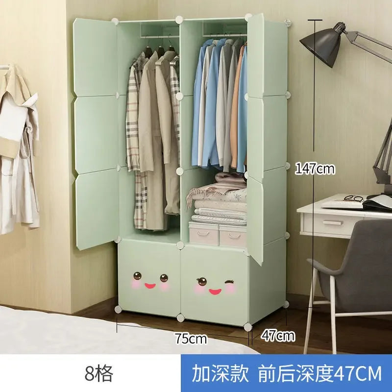 Baby Children Modular Cabinet Recameras Kids Storage Wardrobe Kids Toys Organizer Storage Guarda Roupa Infantil Girl Furniture