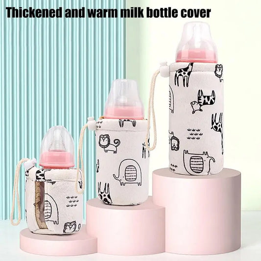 Baby Feeding Milk Bottle Sleeve Thermal Bag Universal Baby Food Feeding Cup Water Bottle Warmer Covers Protector accessories