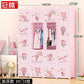 Low Profile Kids Storage Cabinet Cute Baby Clothes Organizer With Plastic Shelves For Nursery Toddler Room Furniture