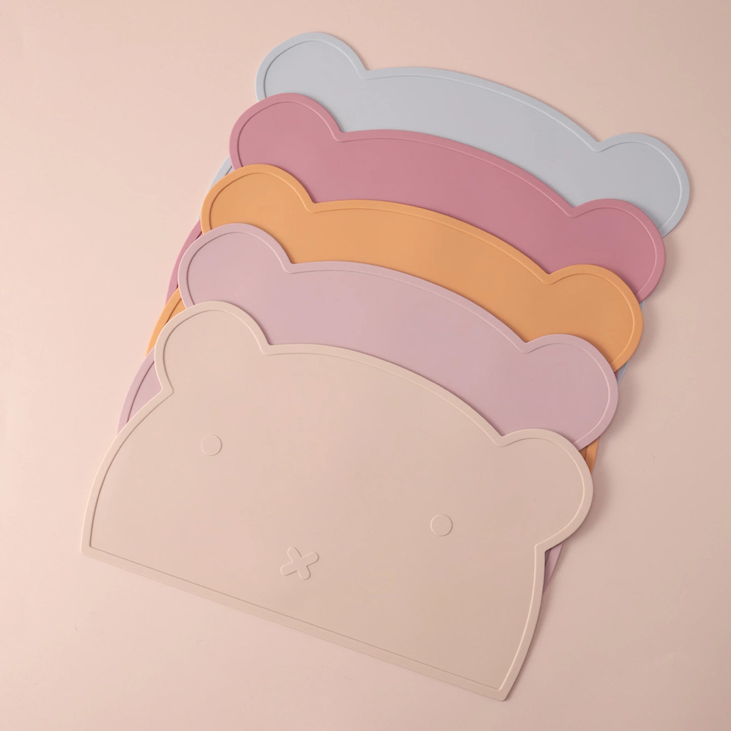 Color Kids 1PCS Silicone Placemat Leakproof Heat Resistant Stays Put Dishwasher Safe BPA Free Feeding Mat Mealtime Essential