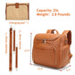 7-in-1 PU Leather Diaper Bag Set