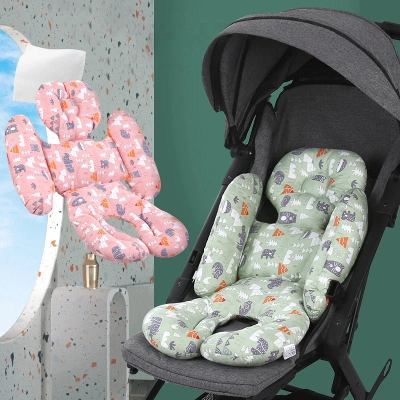 Stroller Cushion Baby Dining Chair Seat Pad 4 Seasons Universal Cushion Infant Walker Thick Cotton Mat Safety Seat Cotton Mats