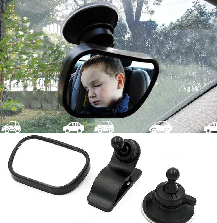 2 In 1 Kids Monitor Baby Rear View Mirror In-Car Baby Observation Mirror Car Rear Seat Child Safety Mirror Easy Installation