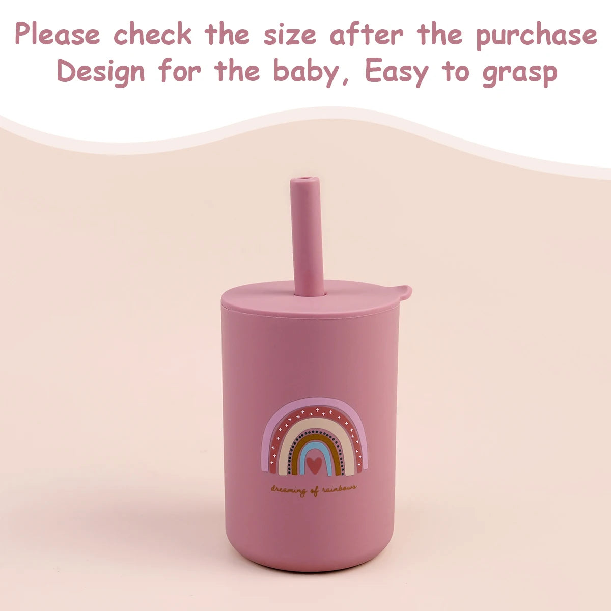 Toddler Feeding Bottle – Silicone Straw Cup for Kids