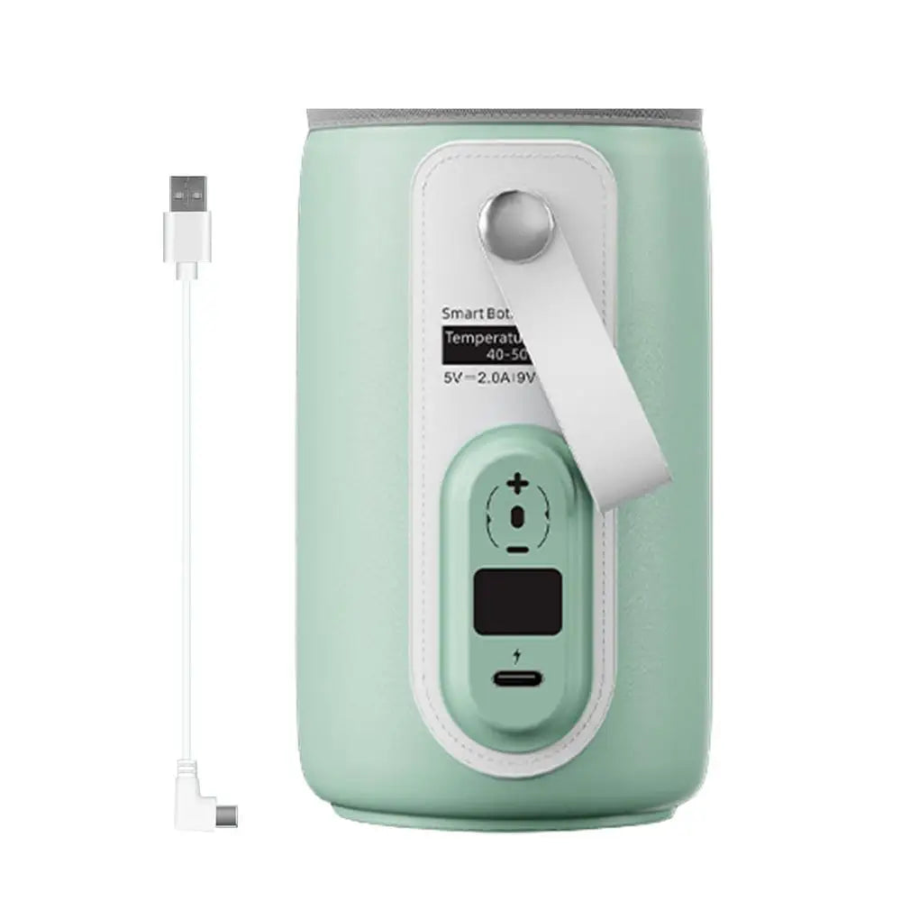 USB Rechargeable Milk Water Warmer Cover Baby Nursing Bottle Heater Safe Insulated Bag For Infant Outdoor Traveling Accessories