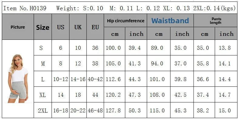 Summer Maternity Sweat Shorts 2025 High Waist Shorts Lounge Casual Curved Slit with Pockets Loose Women Sport Clothing