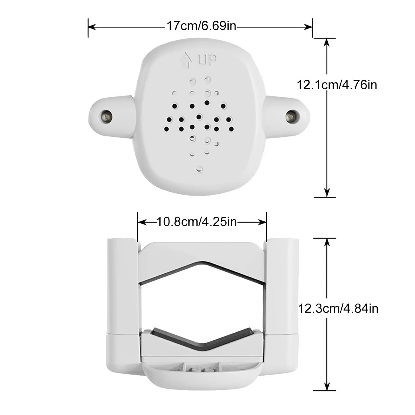 Baby Gate Banister Adapter Baby Stair Gate Post Fitting Kit 2 Pieces Toddler Care Security Hardware Fittings for Indoor Stairway