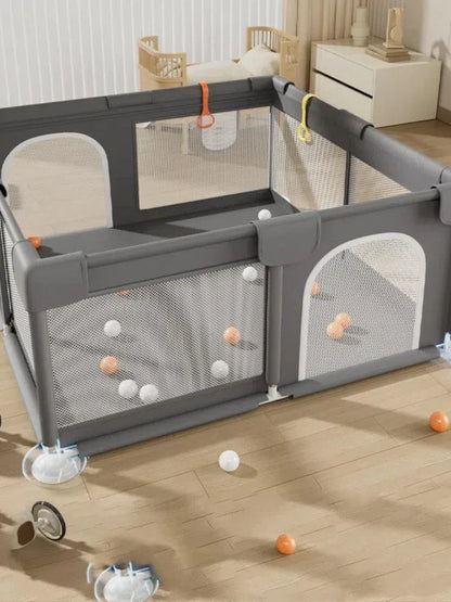 Parc pour bébé avec porte – Aire de jeux sécurisée pour l'intérieur et l'extérieur des tout-petits