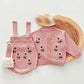 2024 New Autumn Infant Baby Girls Knitted Clothing Set Long Sleeved Knitted Cardigan+Jumpsuit Children Knitted Clothes Suit