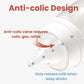 NCVI Breast Milk Storage Bottles, Baby Bottles with Nipples and Travel Caps, Anti-Colic, BPA Free, 2 Count