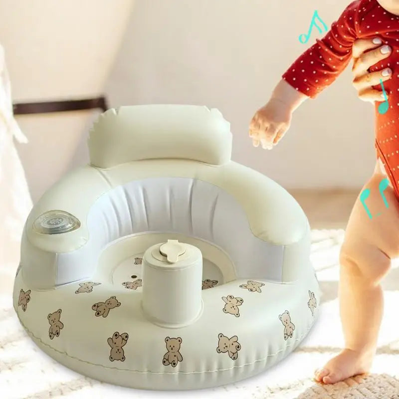 Inflatable Floor Seat – Built-in Pump, Portable Toddler Chair for Anywhere