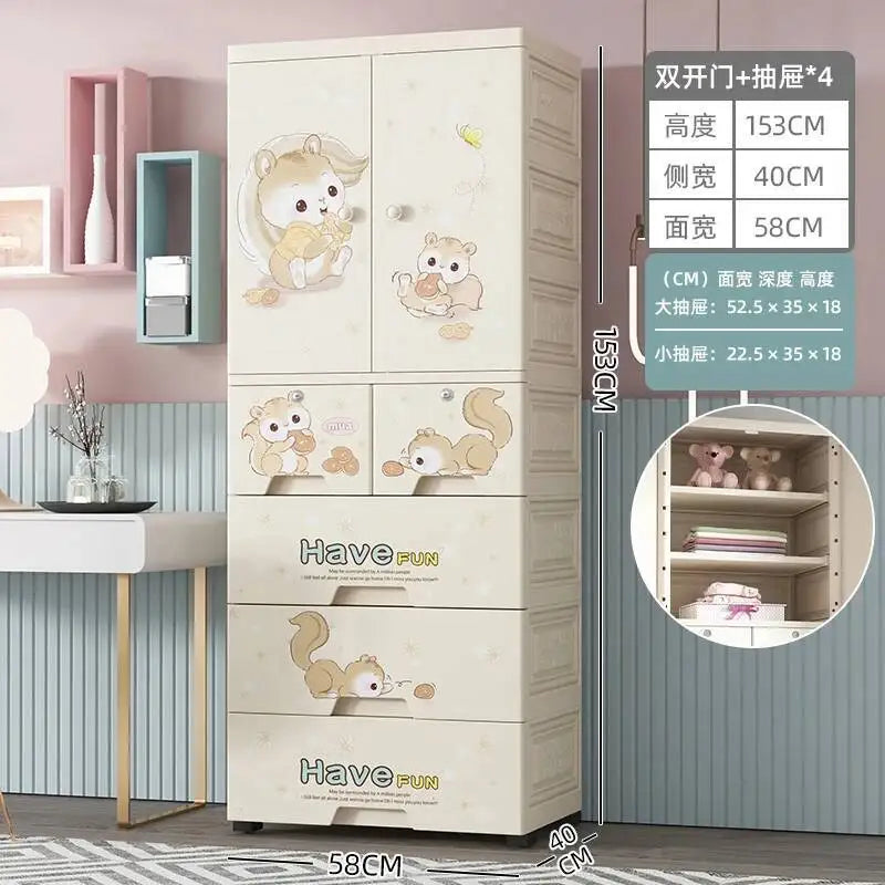 Luxury Wardrobe Clothes Closet Baby Cupboard Sliding Door Wardrobe Bathroom Cabinets Armario Organizador Bedroom Furniture