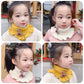 6 Colors Warmer Baby Knitted Scarf Cartoon Giraffe Ruffle Neck Girls Kids Warm Scarves Collar Circle Outdoor Winter Scarfs