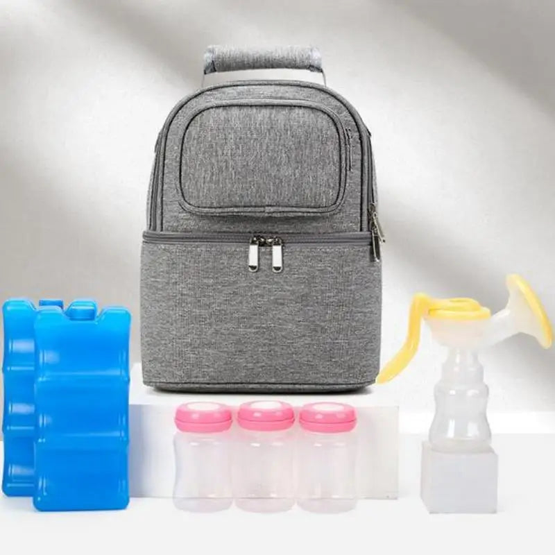 Double Layer Insulation Mommy Milk Storage Breast Pump Bag
