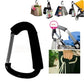 Large Carabiner Stroller Hooks Organizer Aluminum D Ring Spring Snap Keychain Clip Carry Handle for Hanging Purses Shopping Bags
