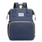 Folding Crib Diaper Backpack – Lightweight & Large Capacity Mommy Bag