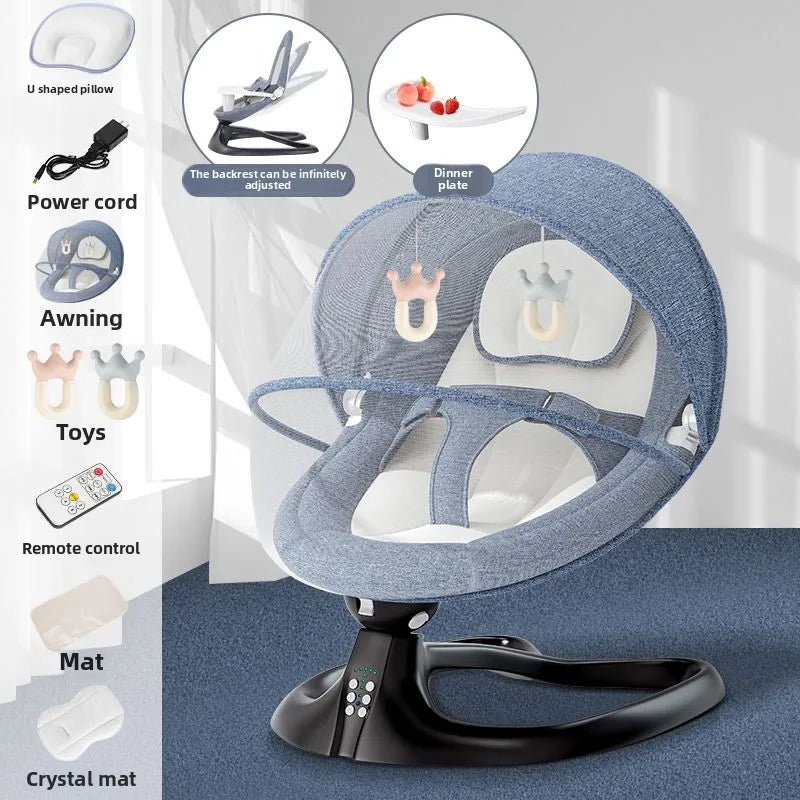 Baby Soothing Rocker Electric Swing Chair for Newborns 0–2 Years Calming Bouncer and Cradle Sleeper  Baby Swing Cradle Newborn