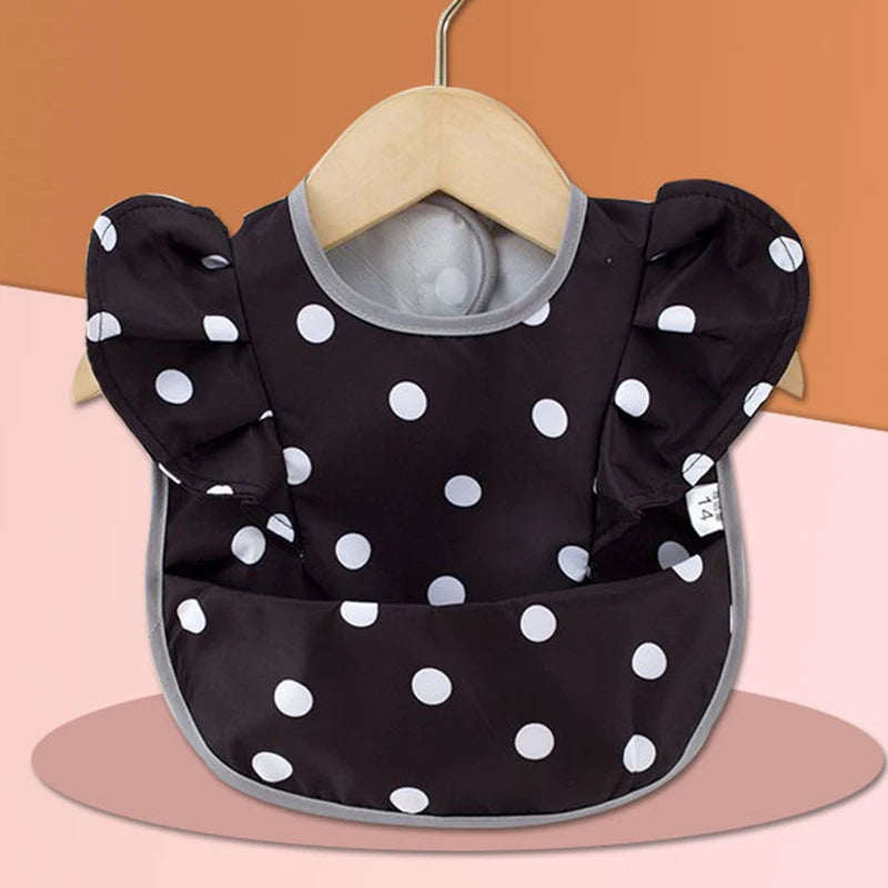 Baby Feeding Bib Apron Kids Mess-proof Waterproof Bib for Baby Girls Children 0-4 Years Feeding Dining Laciness Smock Bibs Apron