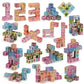 Magnetic Alphabet Blocks Set STEM Learning Toys for Kids DIY Alphabet Number Pattern Montessori Early Education Puzzle Toy