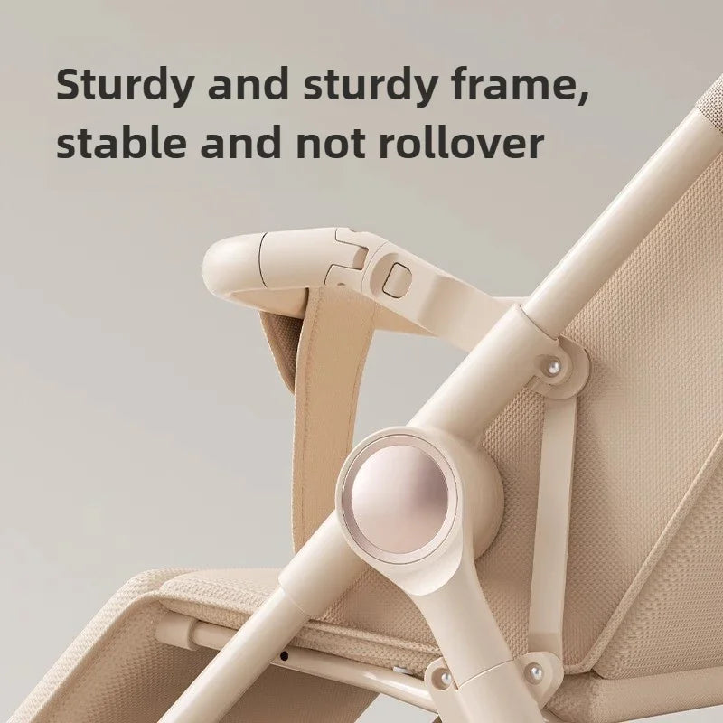 2025 New High-view Lightweight Stroller Foldable, Can Sit or Lie Down Portable Travel Stroller for Children