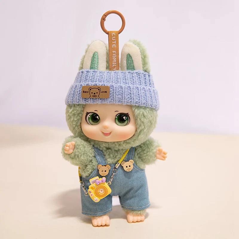 Family Animal Plush Toy – DIY Vinyl Keychain for Kids