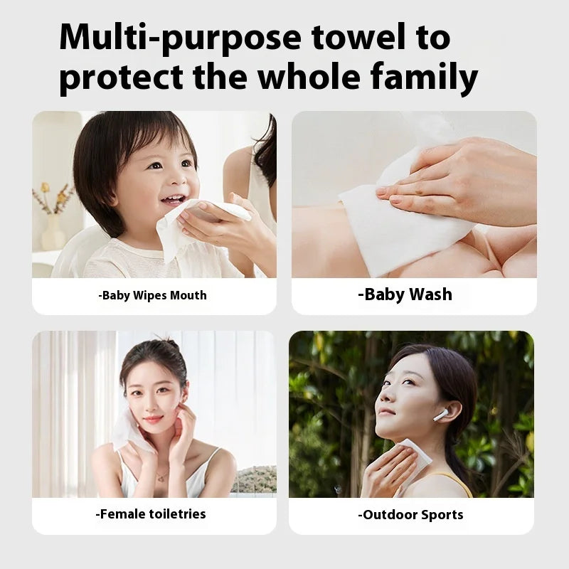 Deeyou Baby Cotton Wipes Paper Newborn Hand and Mouth Special Fart Baby Young Children Wet Wipes Household Affordable Package