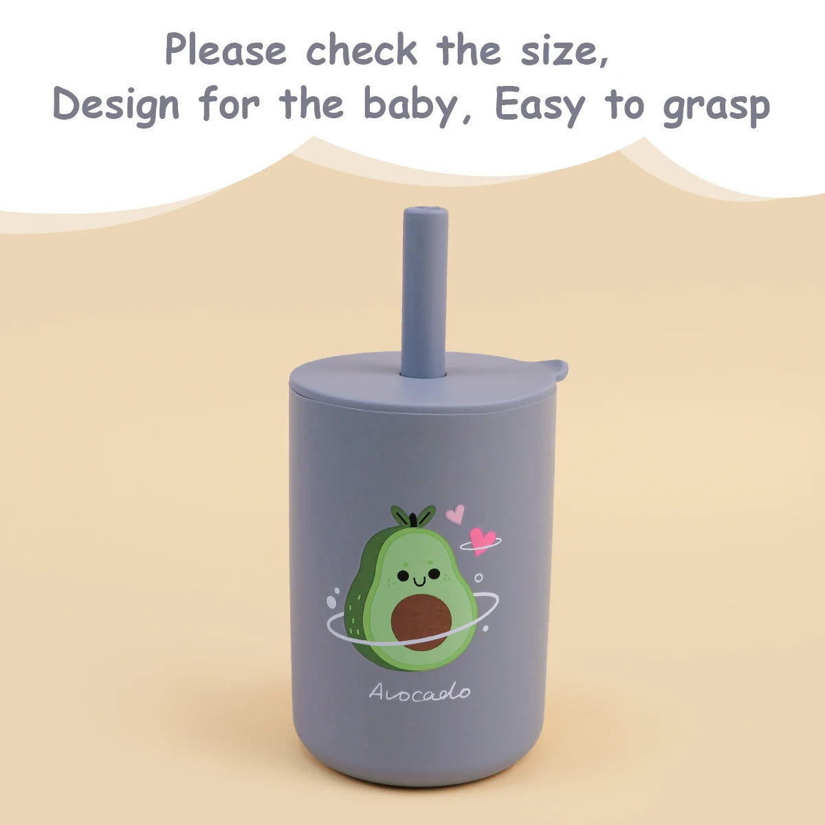 Toddler Feeding Bottle – Silicone Straw Cup for Kids
