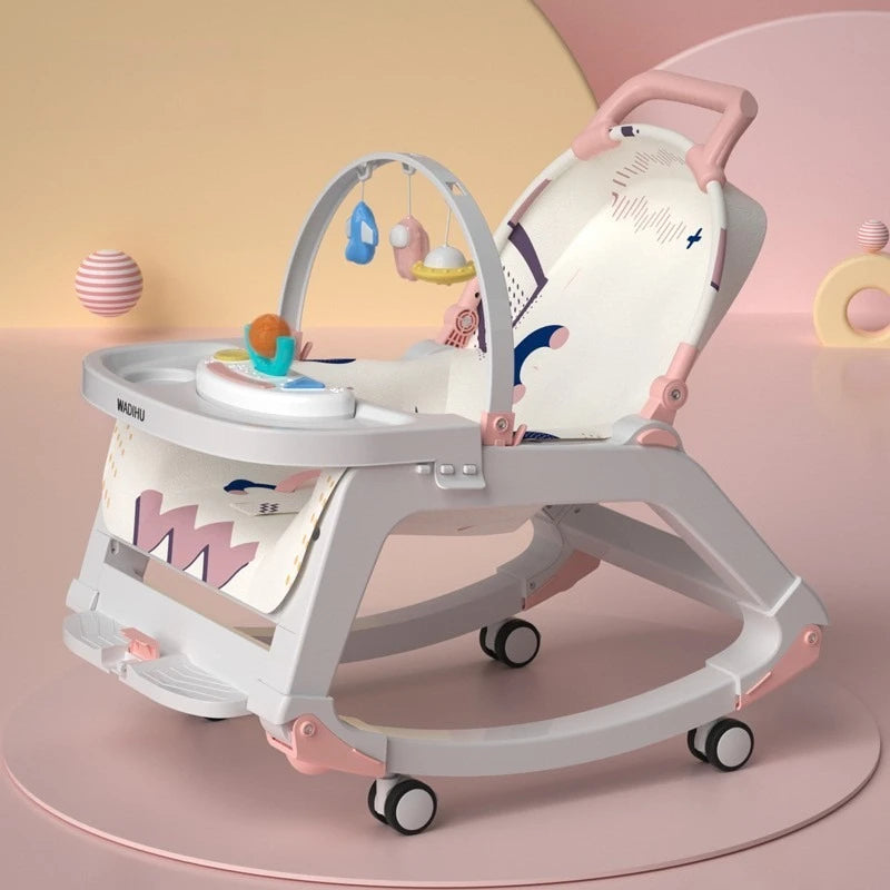2025 New Multifunctional Trolley, Baby Rocking Cradle