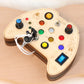 Montessori early education puzzle toys, busy board, button, switch, light, space game, children's and baby's hands-on ability