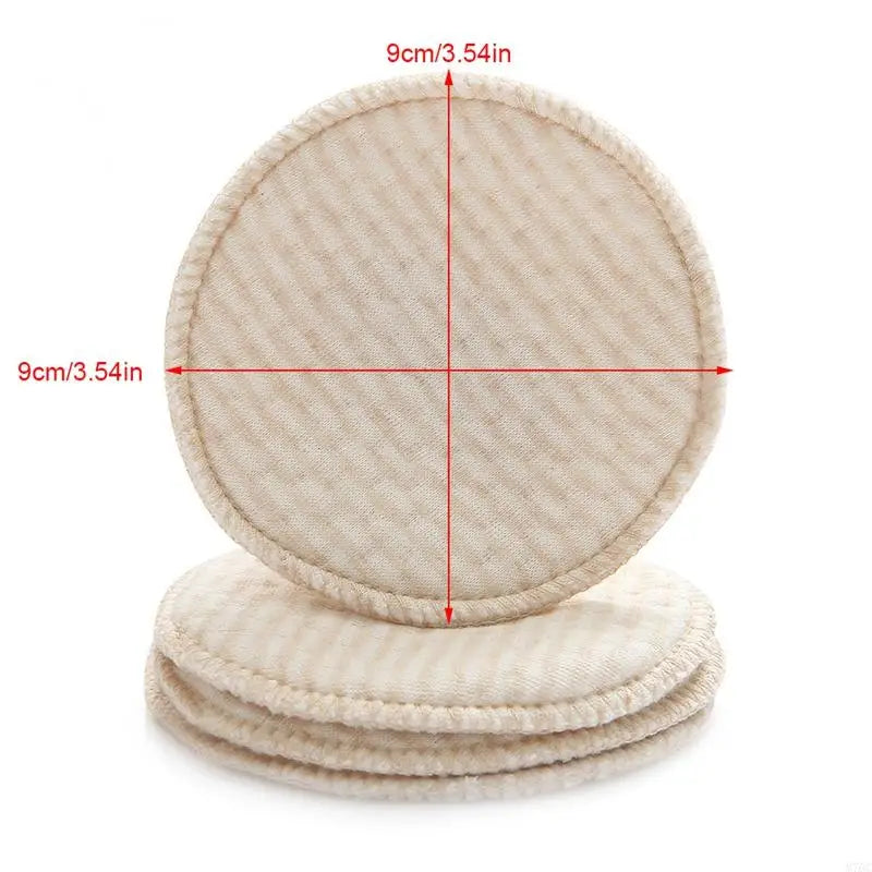 4pcs Reusable Nursing Breast Pads Washable Soft Absorbent Baby Breastfeeding Breast Cotton Pads for Pregnant Women
