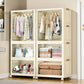 Large Folding Box Installation-free Storage Closet Cabinet Children's Wardrobe Home Living Room Movable Capacity Organizer Bins