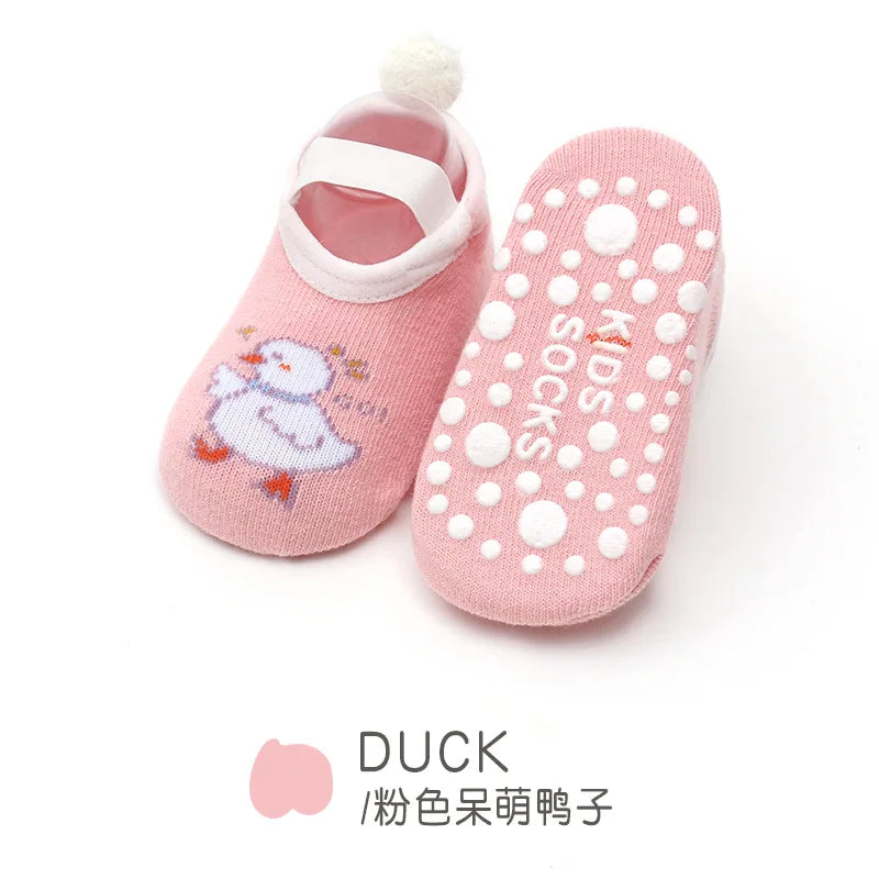Cute Anti-Slip Baby Socks – Summer Animal Print