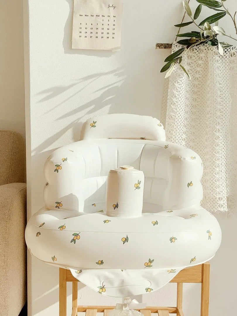 Baby Shower Basin Baby Folding Inflatable Learning Seat Multifunctional Dining Chair Bath Bench Small Sofa Shower Basin Bath Tub
