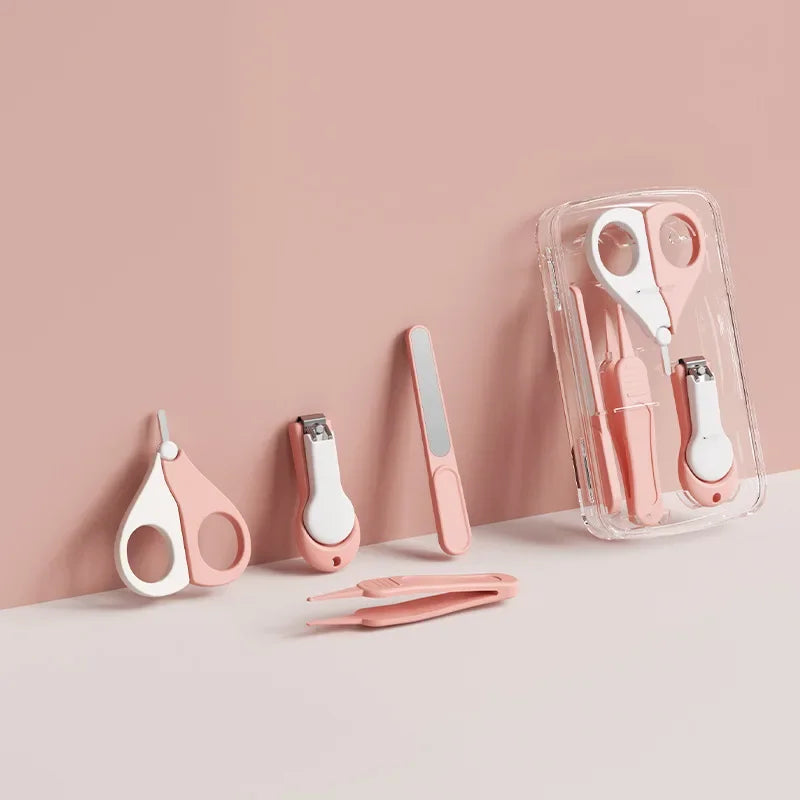 Baby Nail Clipper Set Anti-Pinch for Newborns Professional Nail Care Kit with Safety Scissors  Files Toddler Grooming Tools