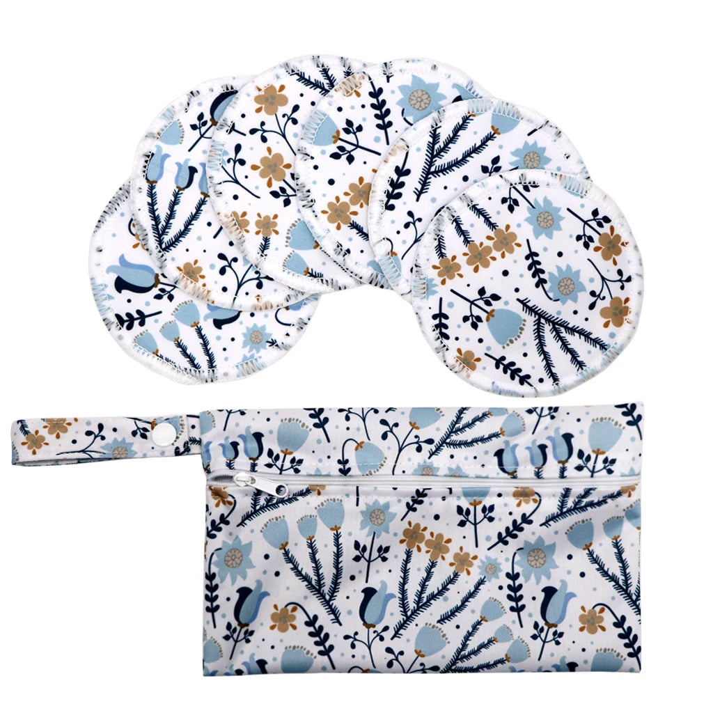 Recycled Polyester Mum Use With Wet Bag Absorbency Waterproof Washable Breathable Reusable Feeding Breast Nursing Pad