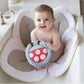 Blooming Bath Lotus Baby Bath Seat Plush Minky Baby Sink Bathtub Mat Cushion Safe Flower Seat for Newborns