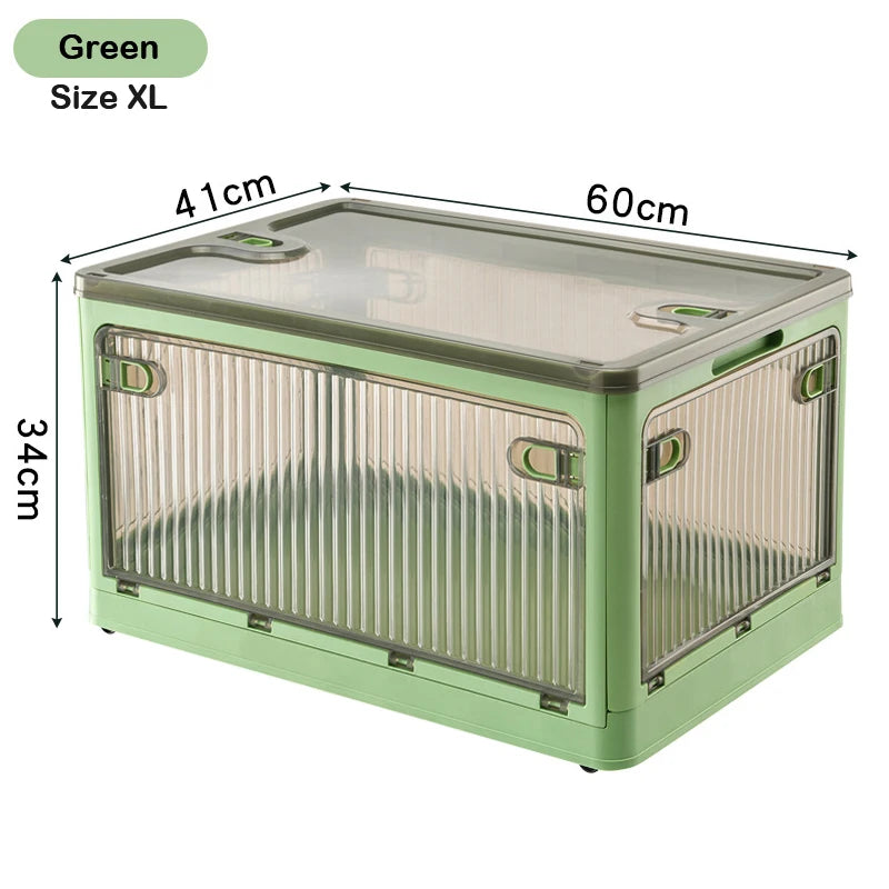 BGRORIO Foldable Storage Box Closet Organizer With Wheels Stackable Sundries Organizer Clothes Quilts Toys Books Storage Box