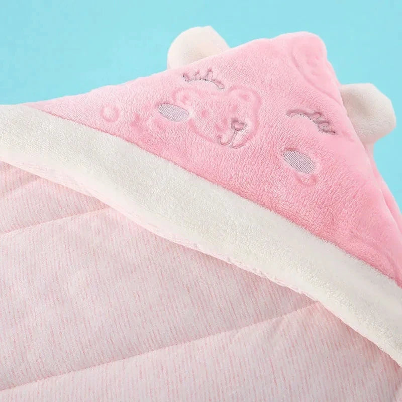 Thicken Cotton Delivery Room Newborn Swaddle Boys Girls Baby Universal Wrap Towel Autumn Winter Thickened Children Warm Blanket