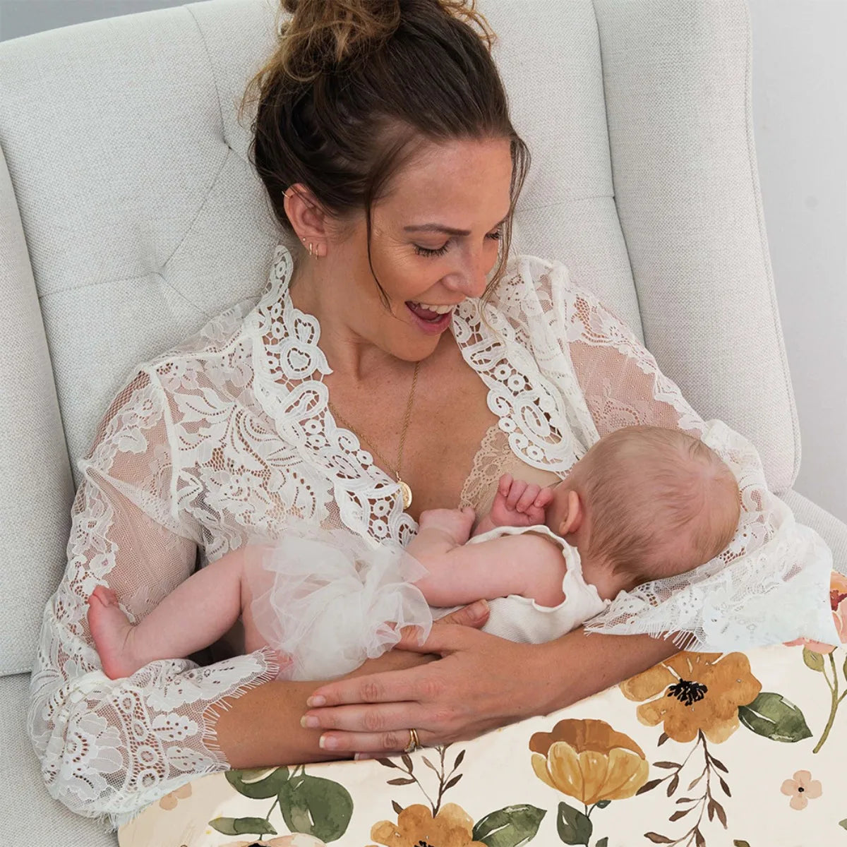 Baby Breastfeeding Pillow Baby Nursing Cushion Ushaped Maternity Feeding Pillow Infant Neck Support Pregnancy Pillows Hands-Free