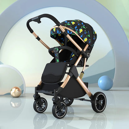 High Landscape Shock absorption Baby Stroller Portable Travel Folding Prams Sit and lie down in both directions Baby carriage