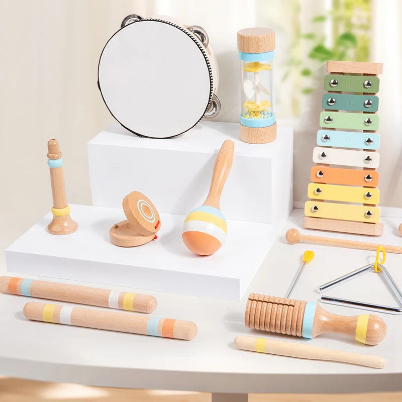 Montessori Wooden Music Set – Percussion Learning Toy for Kids